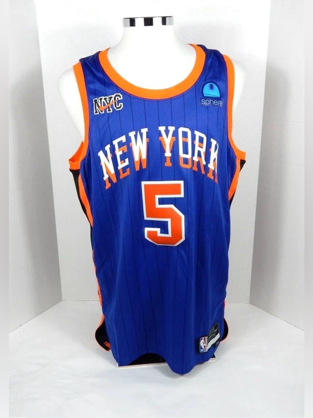 Nike New York Knicks #5 Quickley City Edition Swingman Basketball Jersey 52 XL